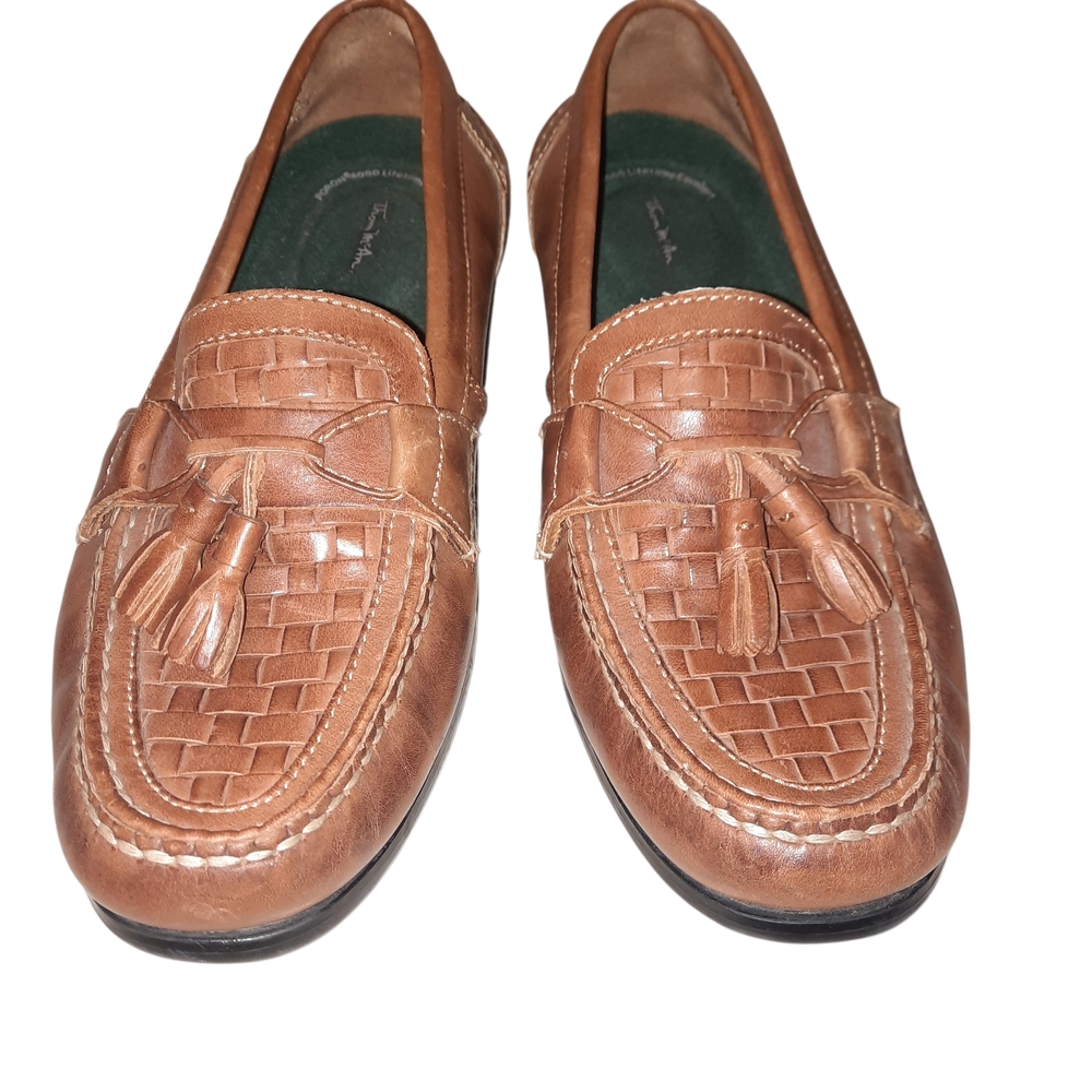 Thom McAn Tan Tassel Loafers